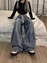 Loose Bloomers Casual Wide-leg Jeans