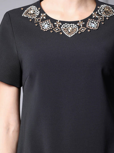 Red Short Sleeve Mother of the Bride Dress