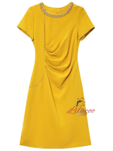 Yellow Beading Mother Of The Bride Dress
