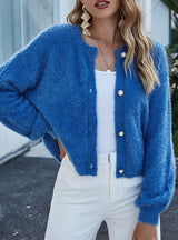 Women Loose Short Sweater Coat