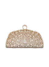 Deluxe Banquet Peacock Encrusted Dinner Bag