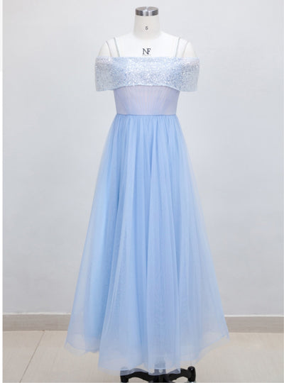 Retro Short Sleeve Mesh Sequined Dress