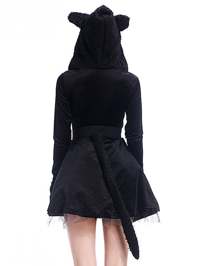 Halloween Black Cat Dress Costume