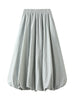 High Waist and Slim Flower Bud Lantern Skirt