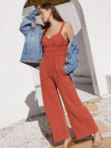 Solid Color Holiday Fashion Jumpsuit