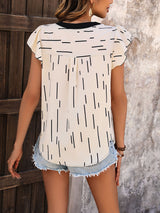 Summer Contrast Stitching Shirt