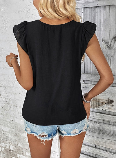 Women Colour Matching V-neck Coat