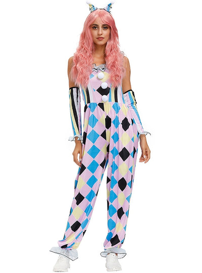 Halloween Party Color Matching Clown Costume