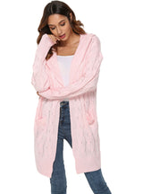 Twist Hooded Sweater Coat