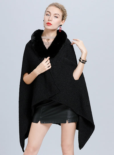 Leader's Cave Wool Granular Long Shawl