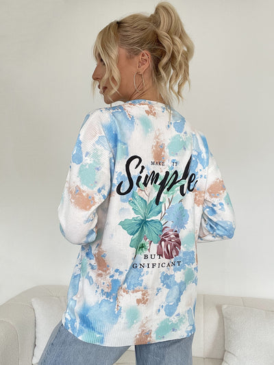 Women Printed Casual Thin Sweater