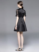 Mesh Heavy Industry Beaded Dress