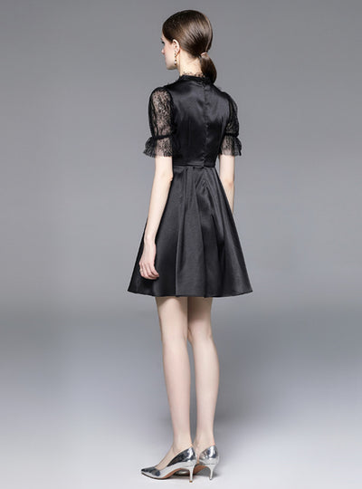 Mesh Heavy Industry Beaded Dress