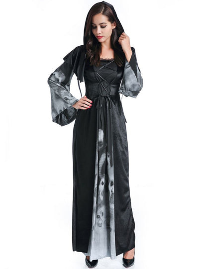 Adult Easter Skull Witch Dress Cosplay