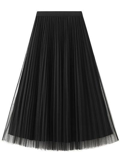Women Pleated Skirt On Both Sides