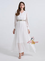 White Holiday Beach Big Swing Dress