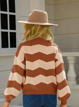 V-neck Knitted Short Cardigan Jacket