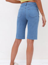 Elastic Light-colored Loose Casual Jeans