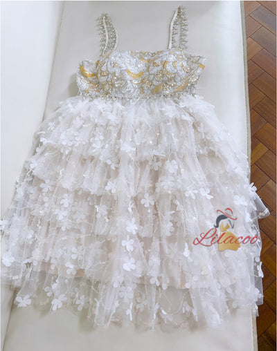 Suspender Sequins Backless Dress