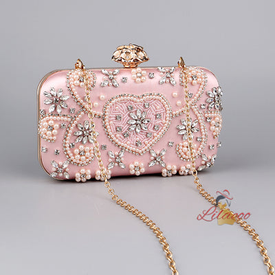 Bead Crystal Dinner Bag Clutch Bag