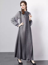 Solid Color Loose Plus Size Dress