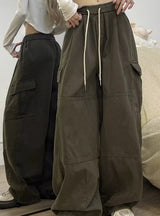 Thickened Loose Wide-leg Slacks Pant