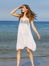 Beach Sexy Suspender Bikini Cover Up Dress