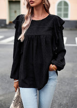 Solid Color Casual Long Sleeve Shirt