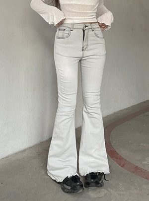 Grey Star Printed Casual Jeans Pants