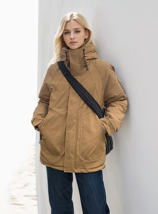 Loose Hooded Cotton-padded Jacket