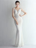 Mermaid V-neck Beading Prom Dress