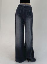 Loose Straight Low Waist Jeans