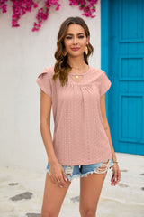 Solid Color Short Sleeve Loose T-shirt