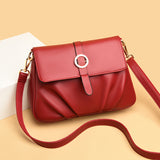 Soft Leather Shoulder Fold Slung Small Bag