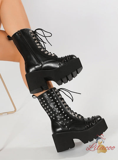 Thick Heels and Thick Soles Jockey Boots
