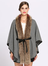 Belt Cardigan Shawl Woolen Coat