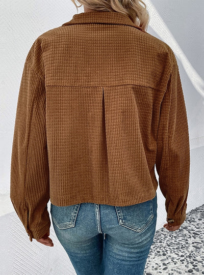 Vintage Brown Corduroy Lapel Jacket