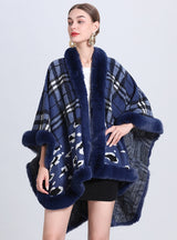 Jacquard Loose Cardigan Plus Size Woolen Coat