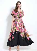 Women Printed Seaside Holiday Dress