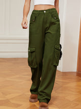 Retro Elastic Waist Casual Jeans