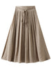 Women Cotton and Linen Skirt
