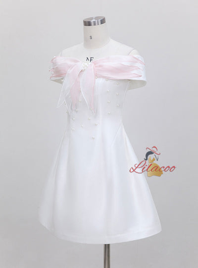 Sling Off the Shoulder Short Dress