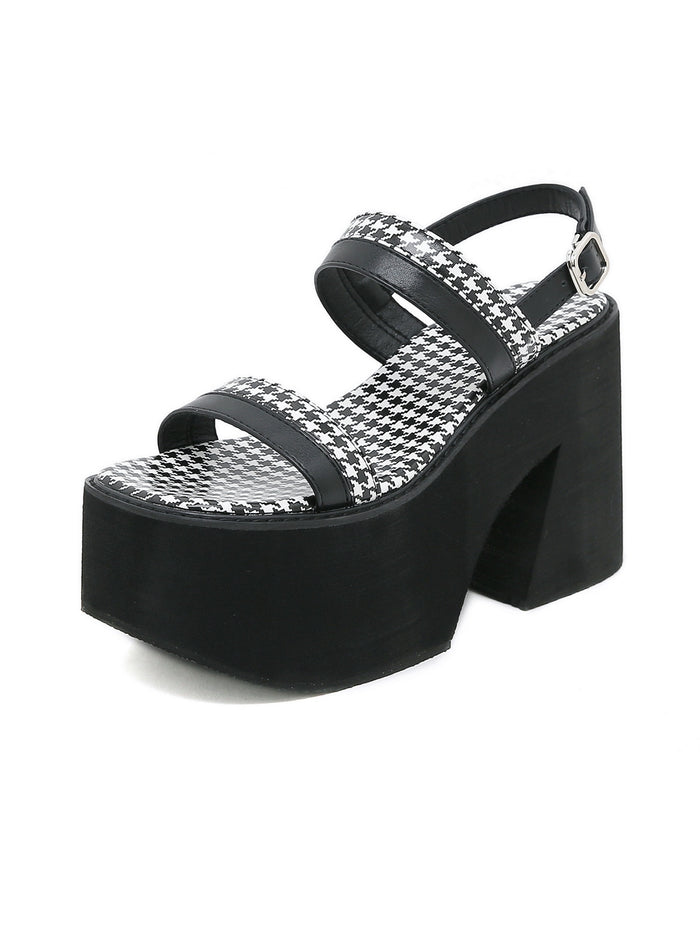 Foam-soled Thick-soled Buckles Sandals