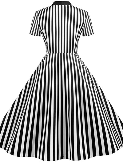Short-sleeved Butterfly Knot Dress