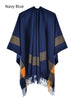 Knitted Double-sided Plaid Cashmere Shawl