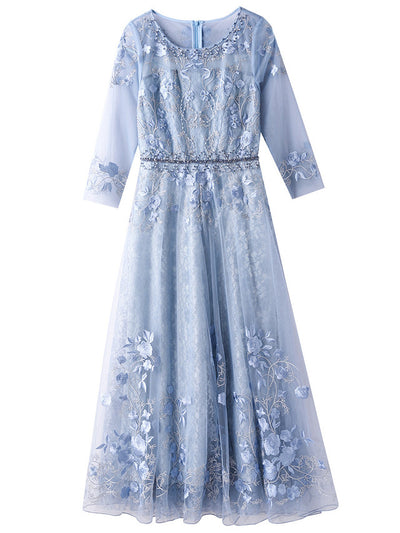 Pink Tulle Lace Mother Of The Bride Dress