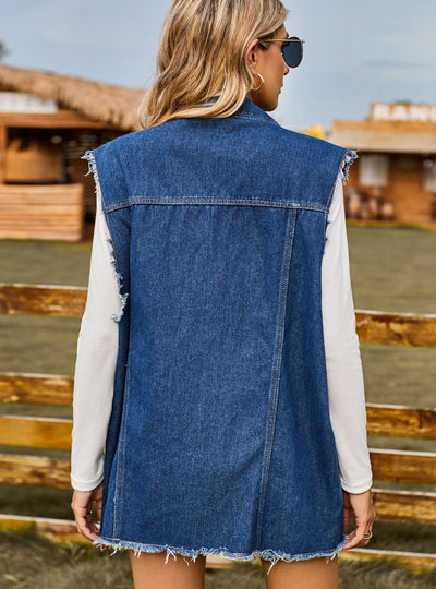 Cowboy Sleeveless Vest Coat