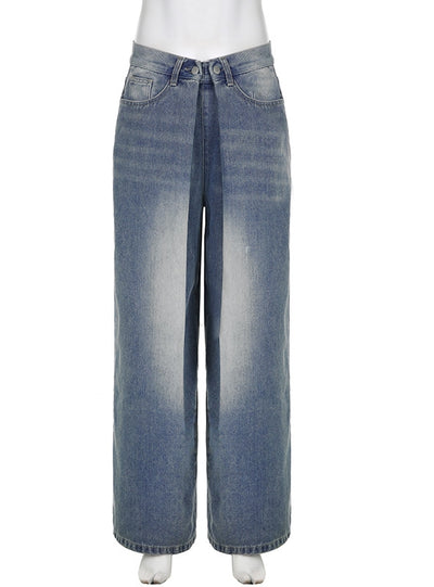 Low Waist Loose Wide-leg Jeans