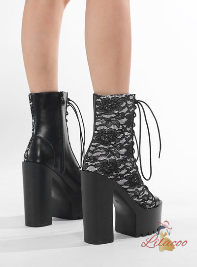 Ultra-high Heel Thick Heel Fishmouth High Heels