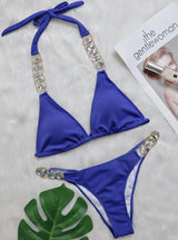 Split Strap Diamond Swimsuit